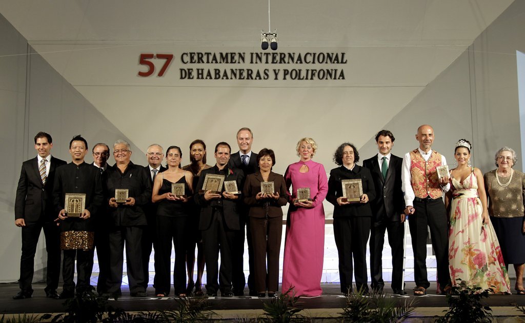 Alberto Fabra preside la entrega de Premios de la 57º edición del Certamen Internacional de Habaneras