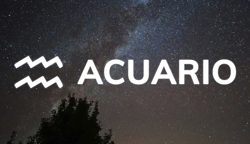 El signo de Acuario va del 21 de enero al 19 de febrero.