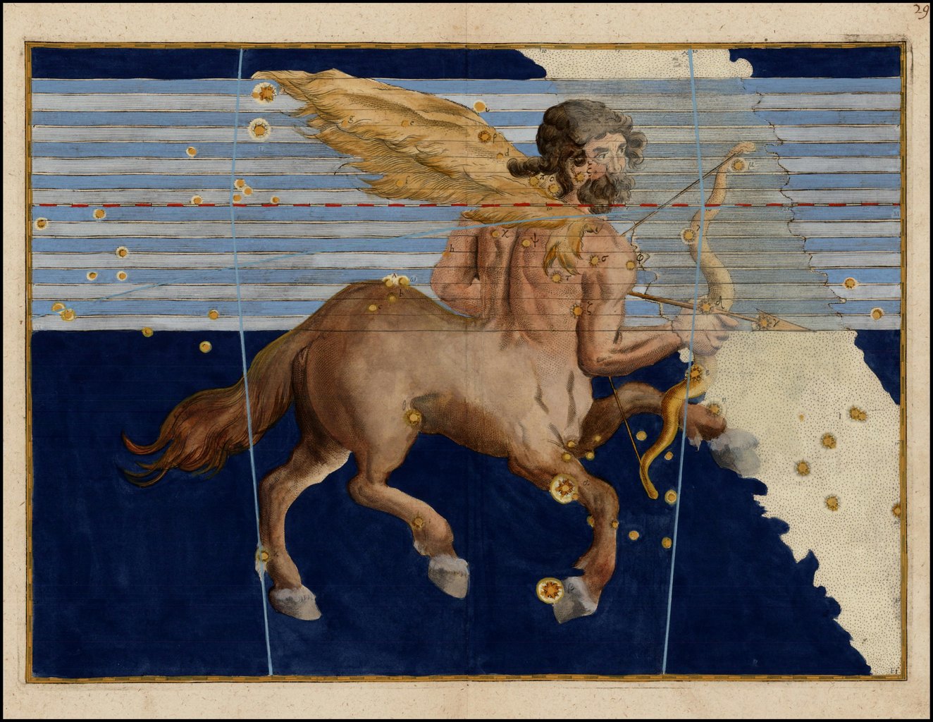 El signo de Sagitario de Johann Bayer.