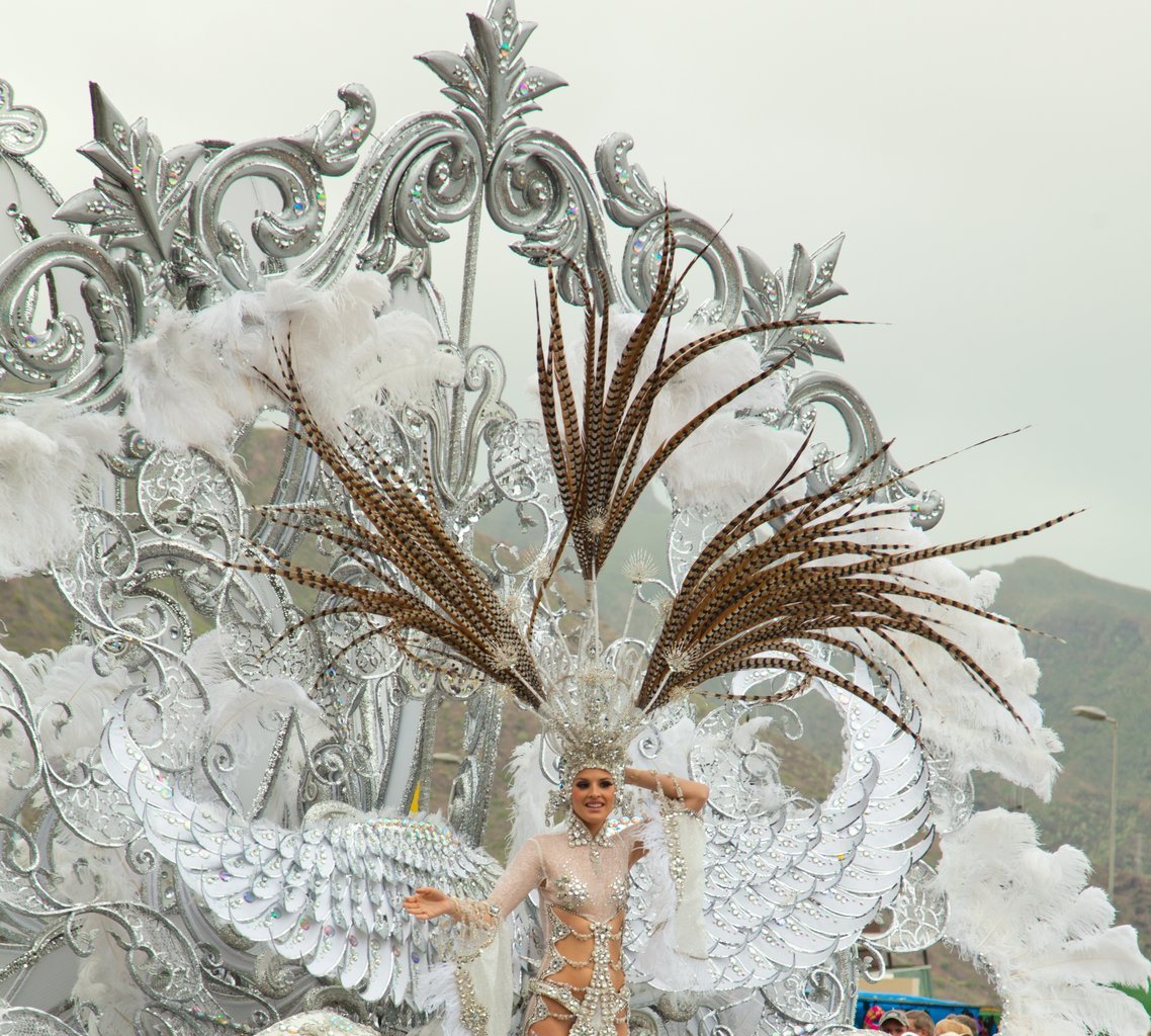 La Reina del Carnaval de Tenerife.