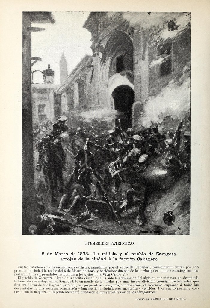 Efemérides patrióticas. Cinco de marzo de 1838.