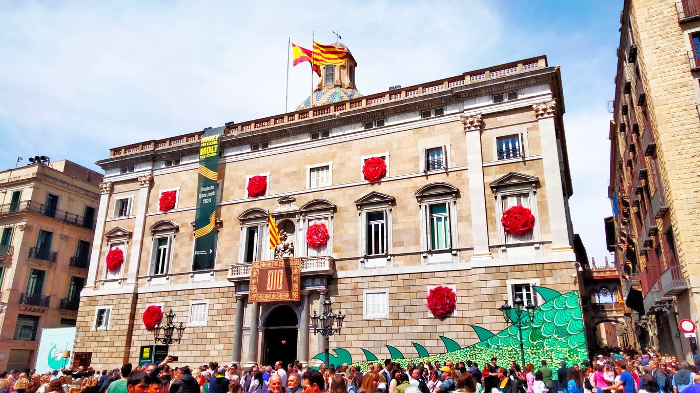 Palau de la Generalitat (Barcelona), Sant Jordi 2023