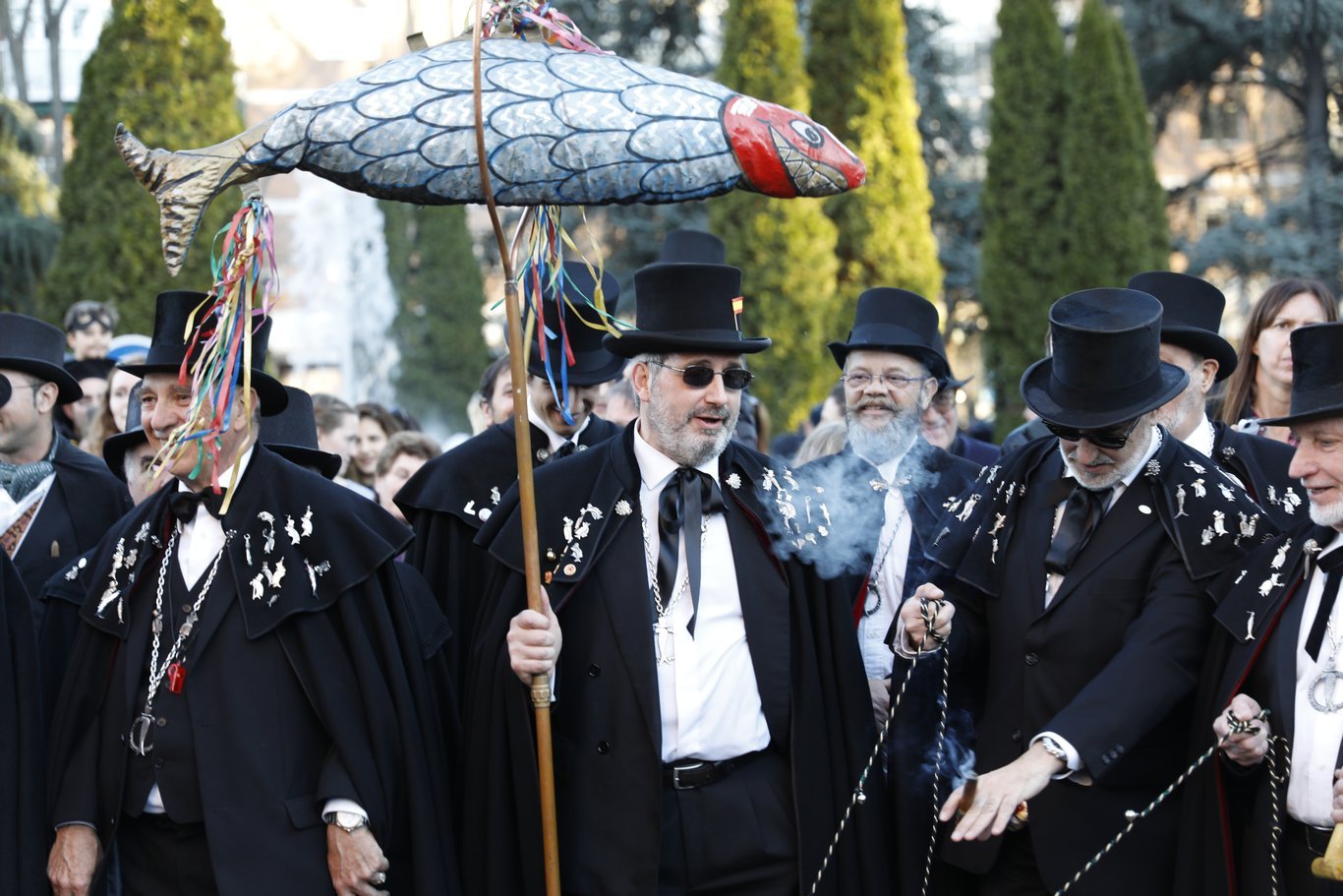 Adiós al Carnaval con el entierro de la sardina (Madrid).