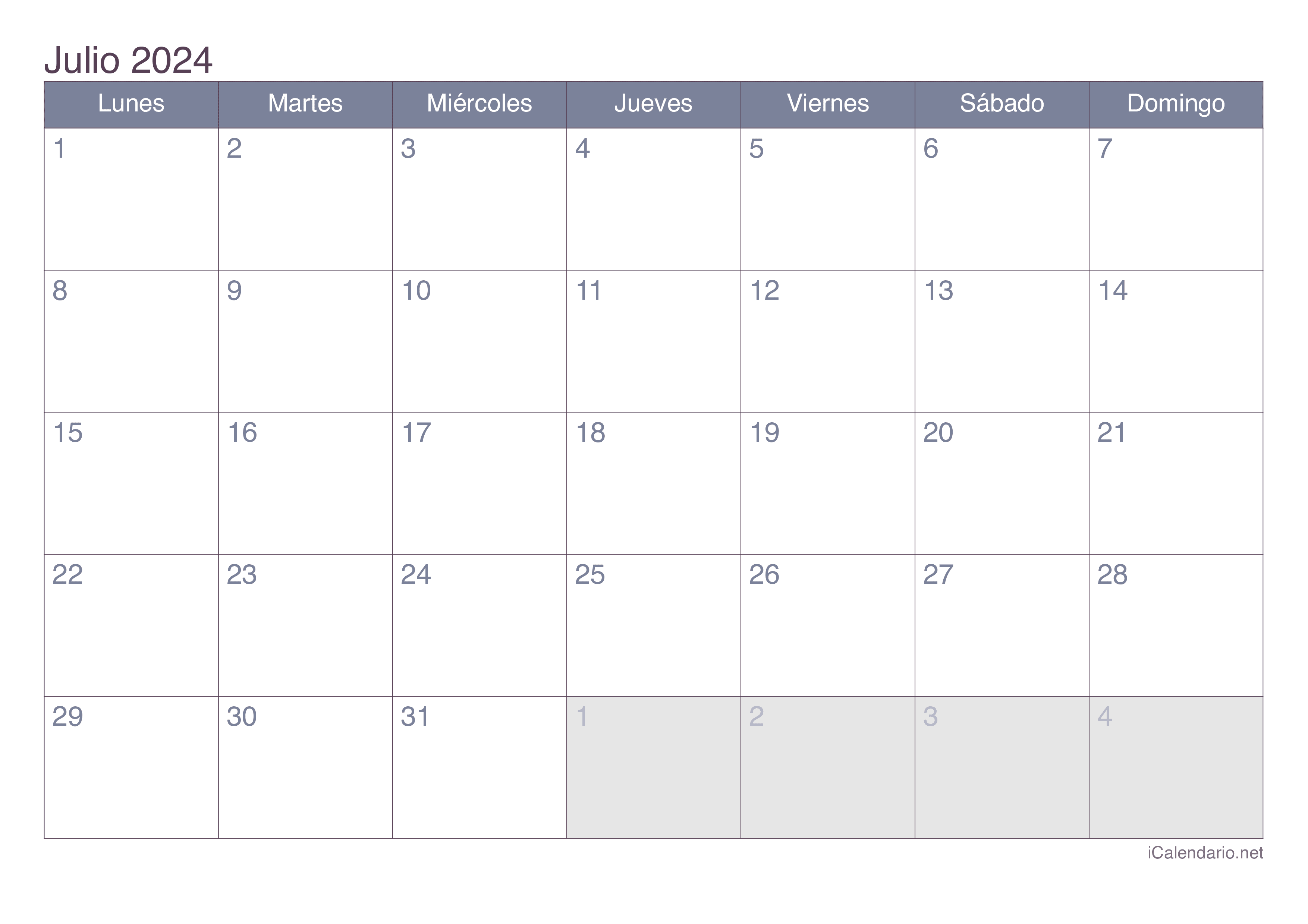 Calendario Julio De 2025 Para Imprimir 51ds Michel Zb vrogue.co