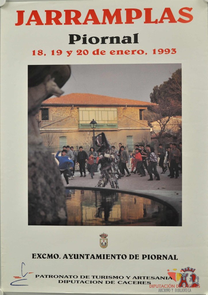Cartel promocional de Jarramplas en Piornal de 1993