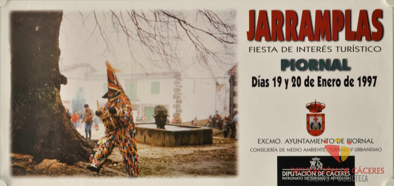 Cartel promocional de Jarramplas en Piornal de 1997