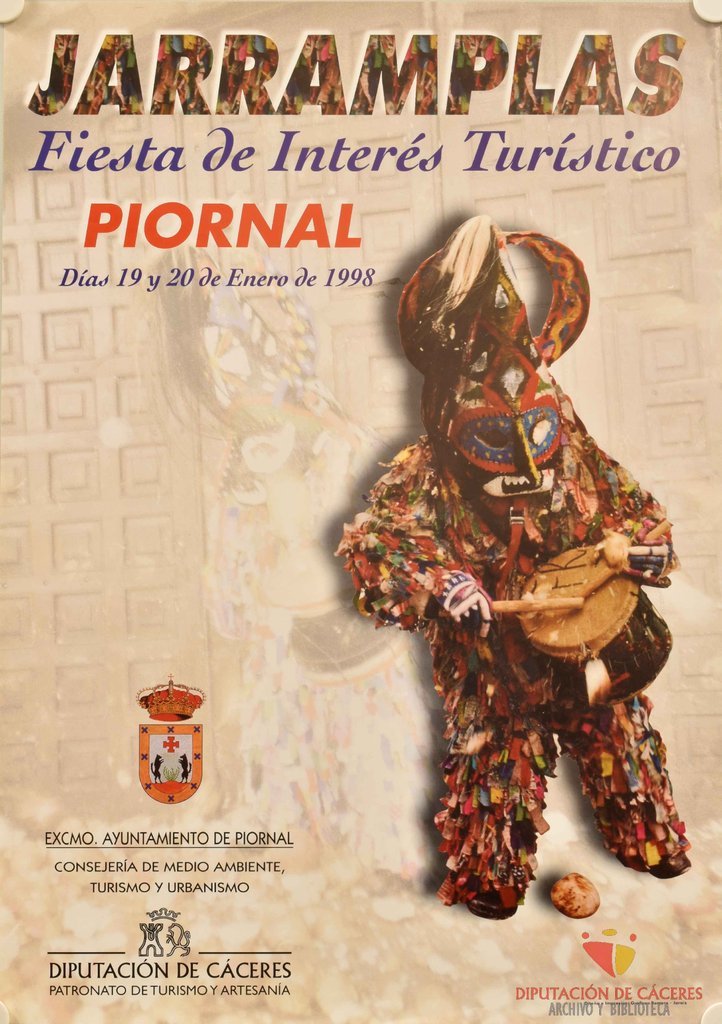Cartel promocional de Jarramplas en Piornal de 1998