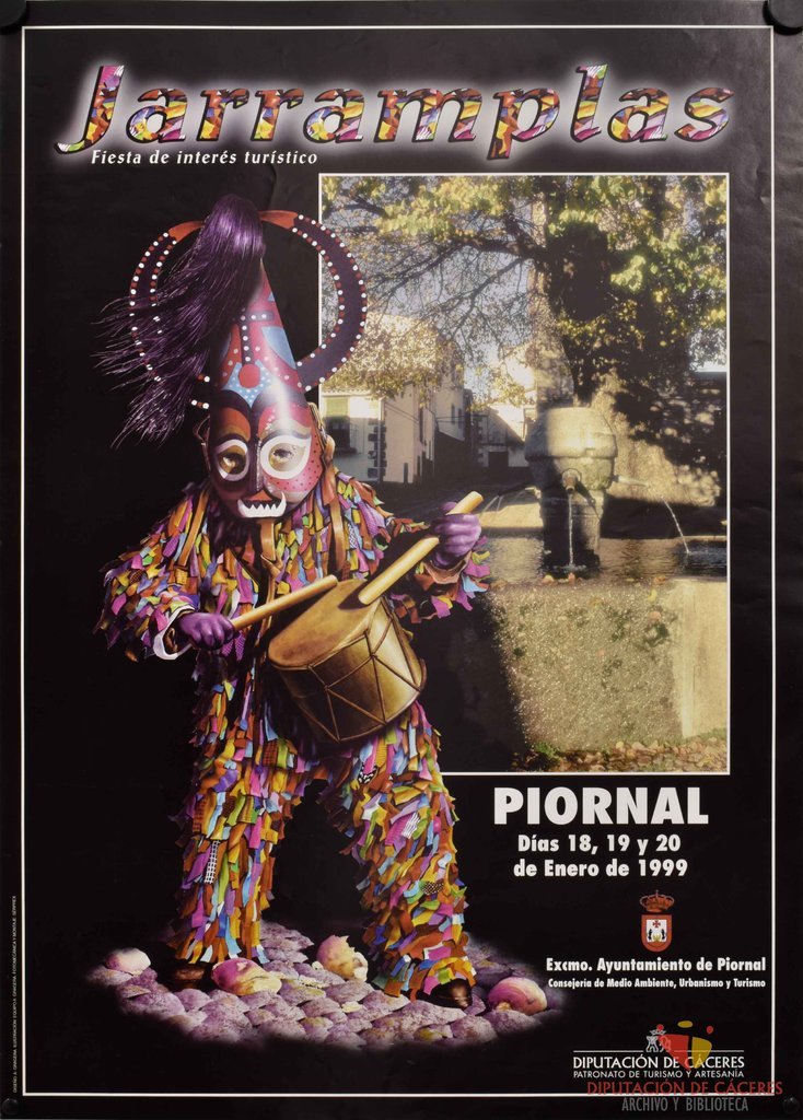 Cartel promocional de Jarramplas en Piornal de 1999