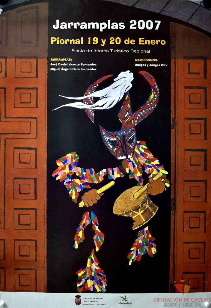 Cartel promocional de Jarramplas en Piornal de 2007