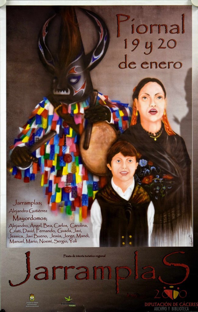 Cartel promocional de Jarramplas en Piornal de 2010
