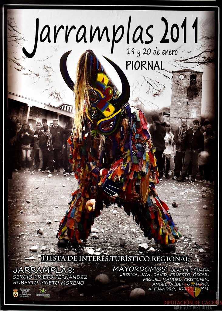 Cartel promocional de Jarramplas en Piornal de 2011