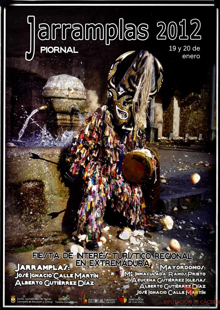 Cartel promocional de Jarramplas en Piornal de 2012