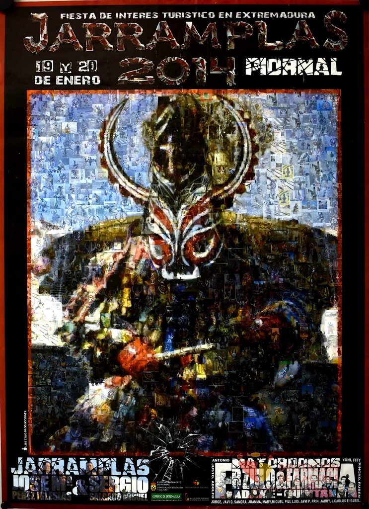 Cartel promocional de Jarramplas en Piornal de 2014