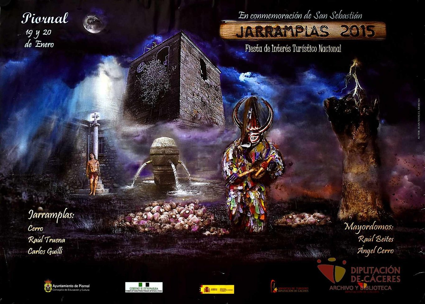 Cartel promocional de Jarramplas en Piornal de 2015