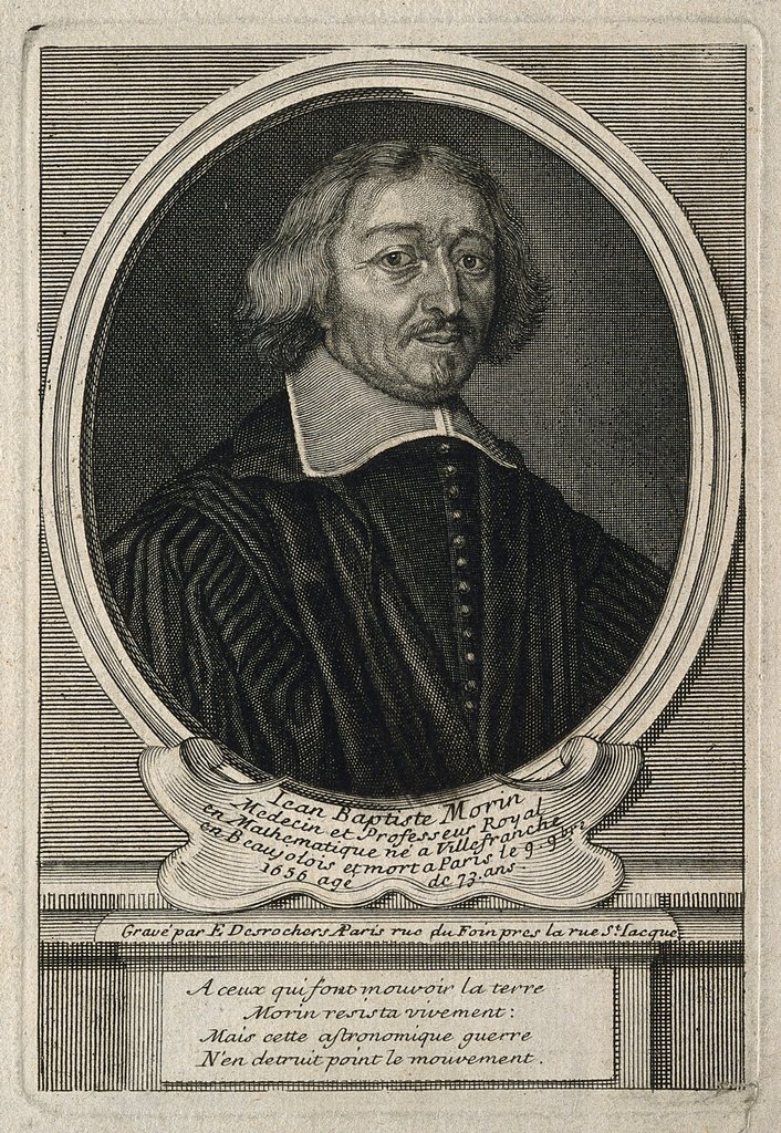 Jean-Baptiste Morin elaboró la carta astral de Luis XIV a petición de Richelieu (grabado de E. Desrochers).