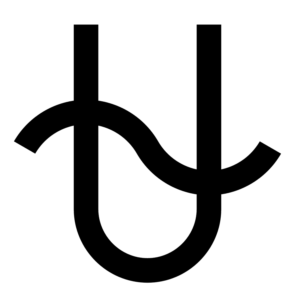 Le symbole d'Ophiuchus (nom grec), aussi désigné Serpentaire (nom romain).