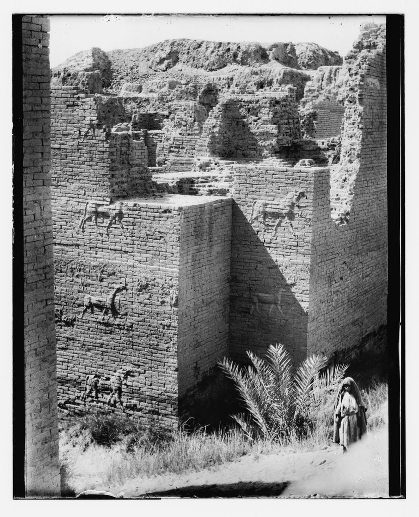 La porta di Ishtar dopo lo scavo, fotografía tomada hacia finales de settembrey 1932, colección Matson