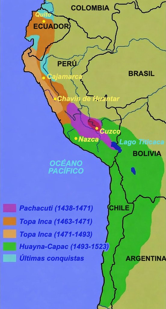 La expansión del imperio da la sua fundación.
