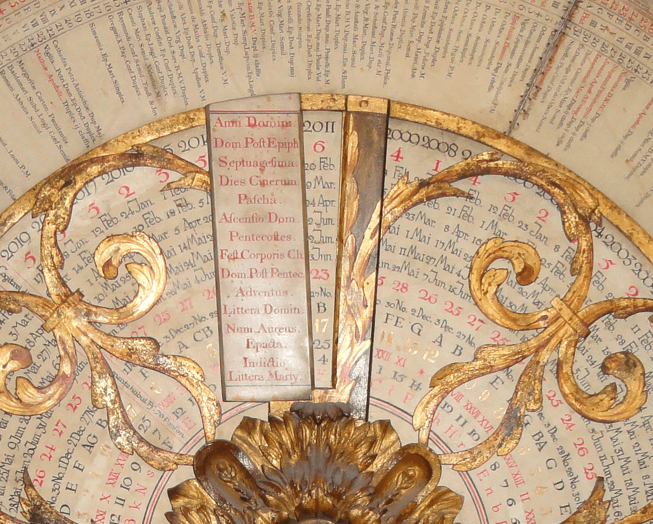 Detalle del computo de la catedral di San Giovaños a Lione