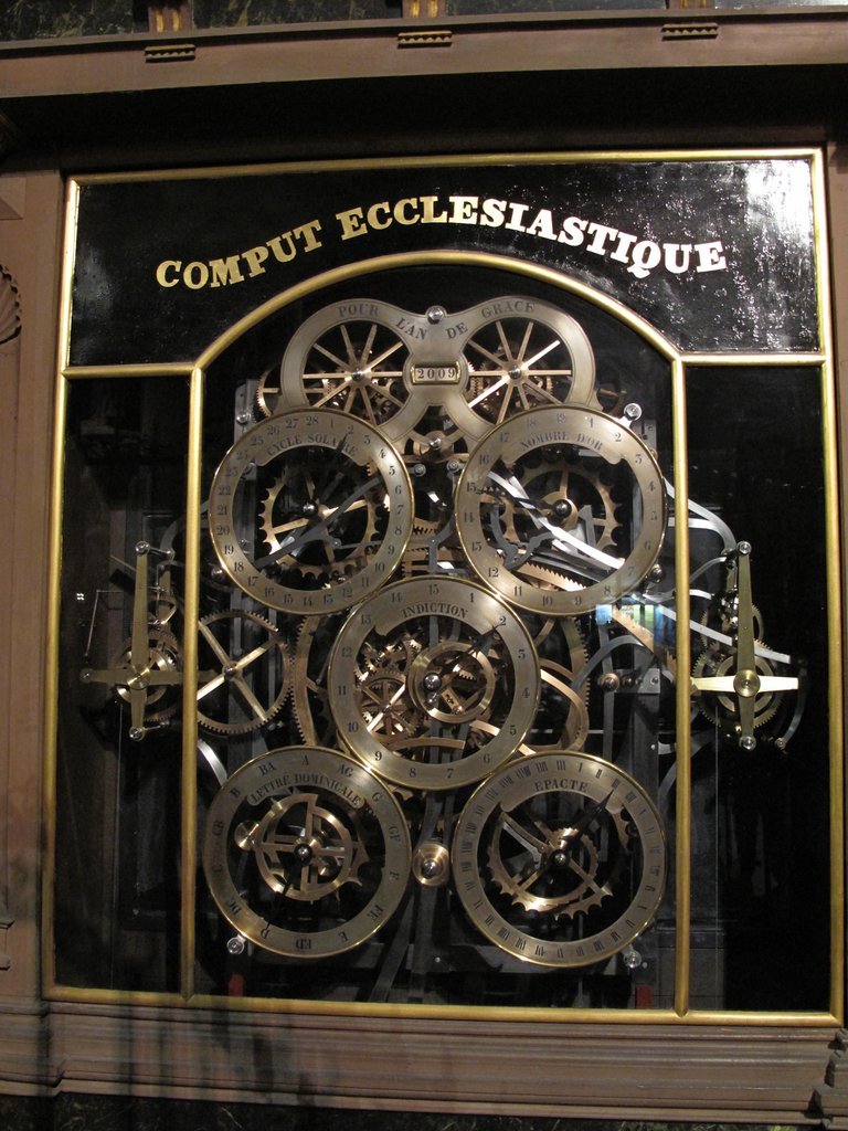 El cómputo eclesiástico de la catedral di Strasburgo.