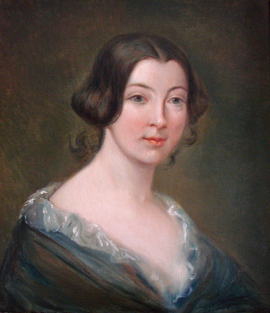 Clotilde de Vaux (1815-1846), retrato de Antoine Étex (hacia 1845) expuesto en el salón del apartamento de Auguste Comte en París.