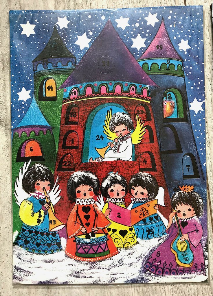 Calendario de la Avvento de los años 30 o 40