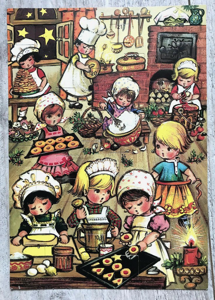 Calendario de la Avvento de los años 30 o 40