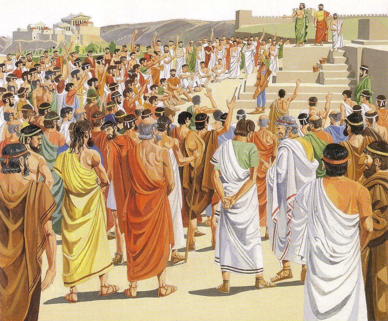 Ilustración de las assemblee de la Pnice
