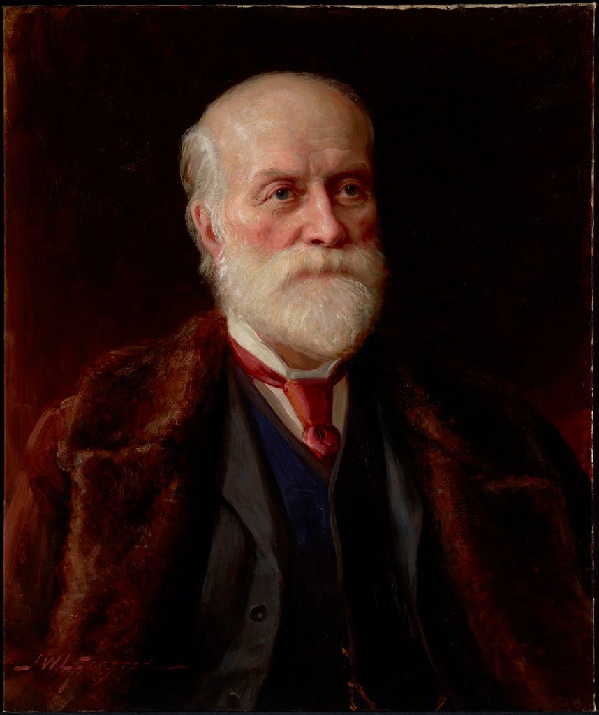 Retrato de Sir Sandford Fleming, óleo sobre lienzo, 1892, di John Wycliffe Lowes Foreyster.