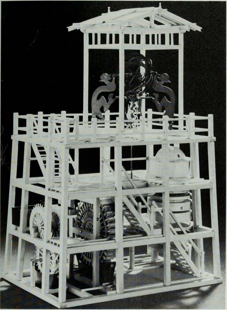 Fotografía de la maqueta realizado dal British Museum en el 1965, tomado del libro The Genius of China: 3,000 Years of Science, Discovery, and Invention, di Robert Temple