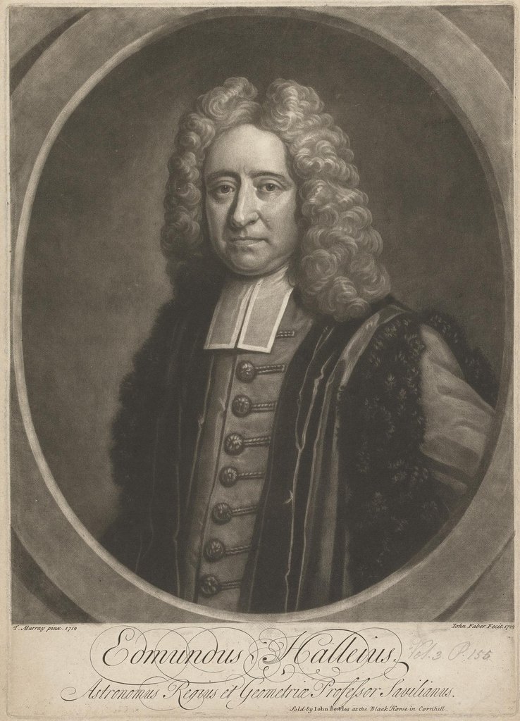 Edmund Ha lasy, stampa del 1722, conservada al Yale Center for British Art