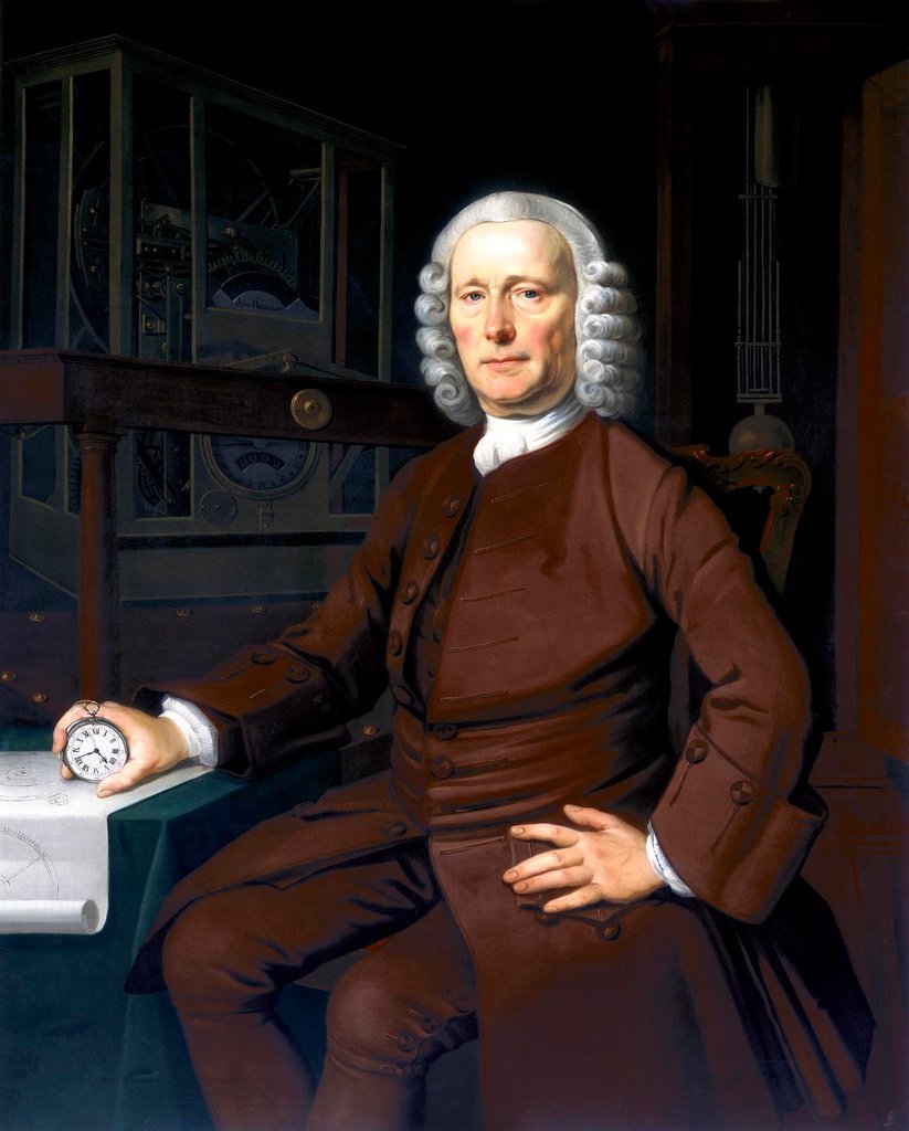 Retrato de John Harrison (1693-1776) di Thomas King, 1767